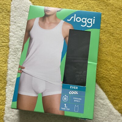 Sloggi Black Tank Top. Small. 