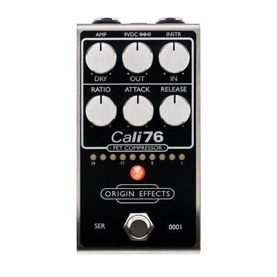 Origin Effects Cali76 FET Compressor Guitar Effect Pedal, Brushed Aluminum