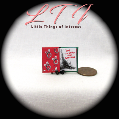 HOW THE GRINCH STOLE CHRISTMAS 1:12 Scale Readable Illustrate Book Dr. Seuss