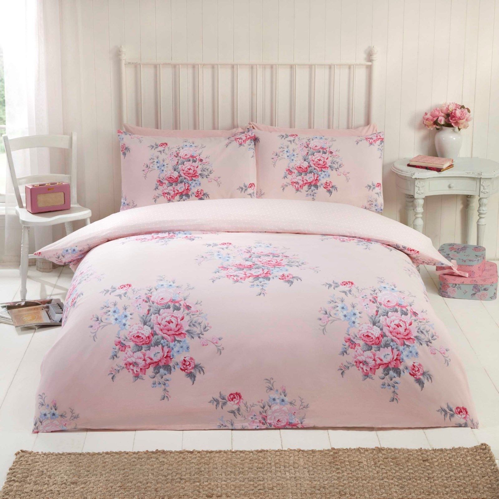 Cotton Cream Cover Cream Flannelette 100 Duvet Quilt Floral