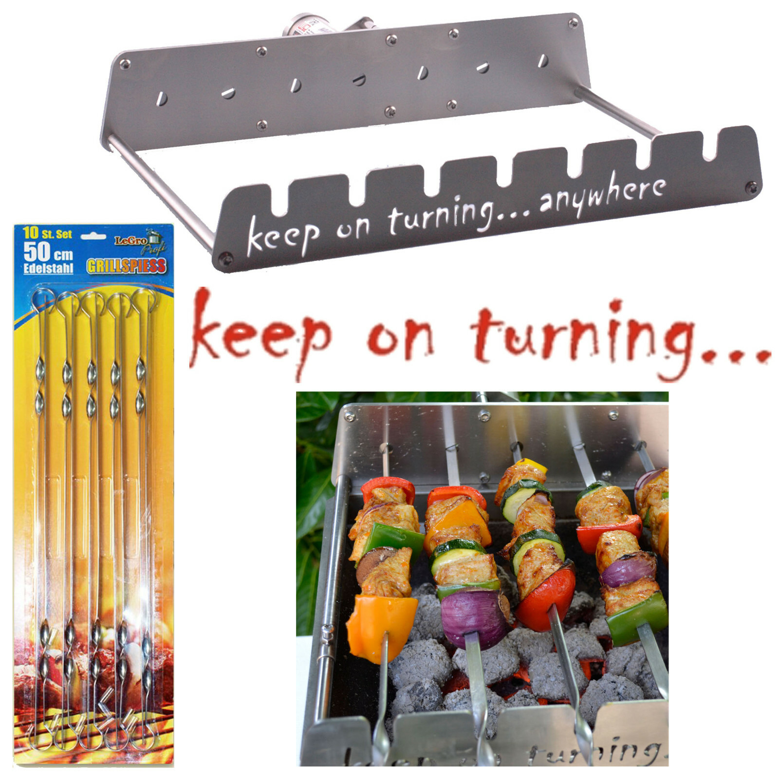 Rotisserie Attachment For Charcoal Grill