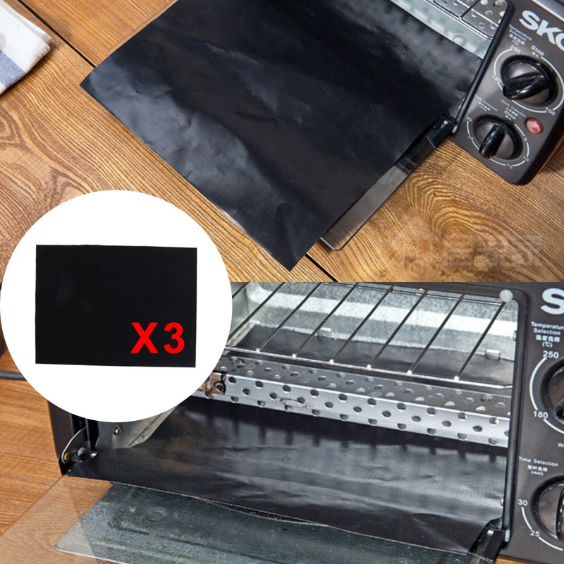 3 x UNIVERSAL Teflon Oven Cooker Liner Non Stick Heavy Duty Lining 40 x