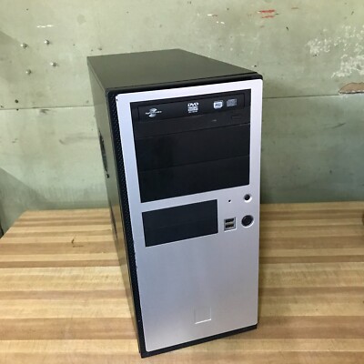 Vintage Custom ATX Desktop PC Core 2 Duo 2.00GHz 2GB RAM No HDD (Retro Gaming)
