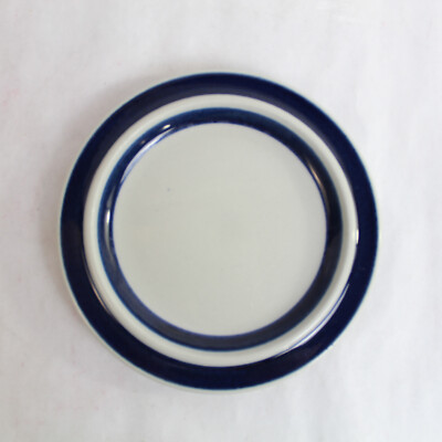 Arabia Finland Anemone Bread and Butter Plate 6.5 Inch Blue 1960's