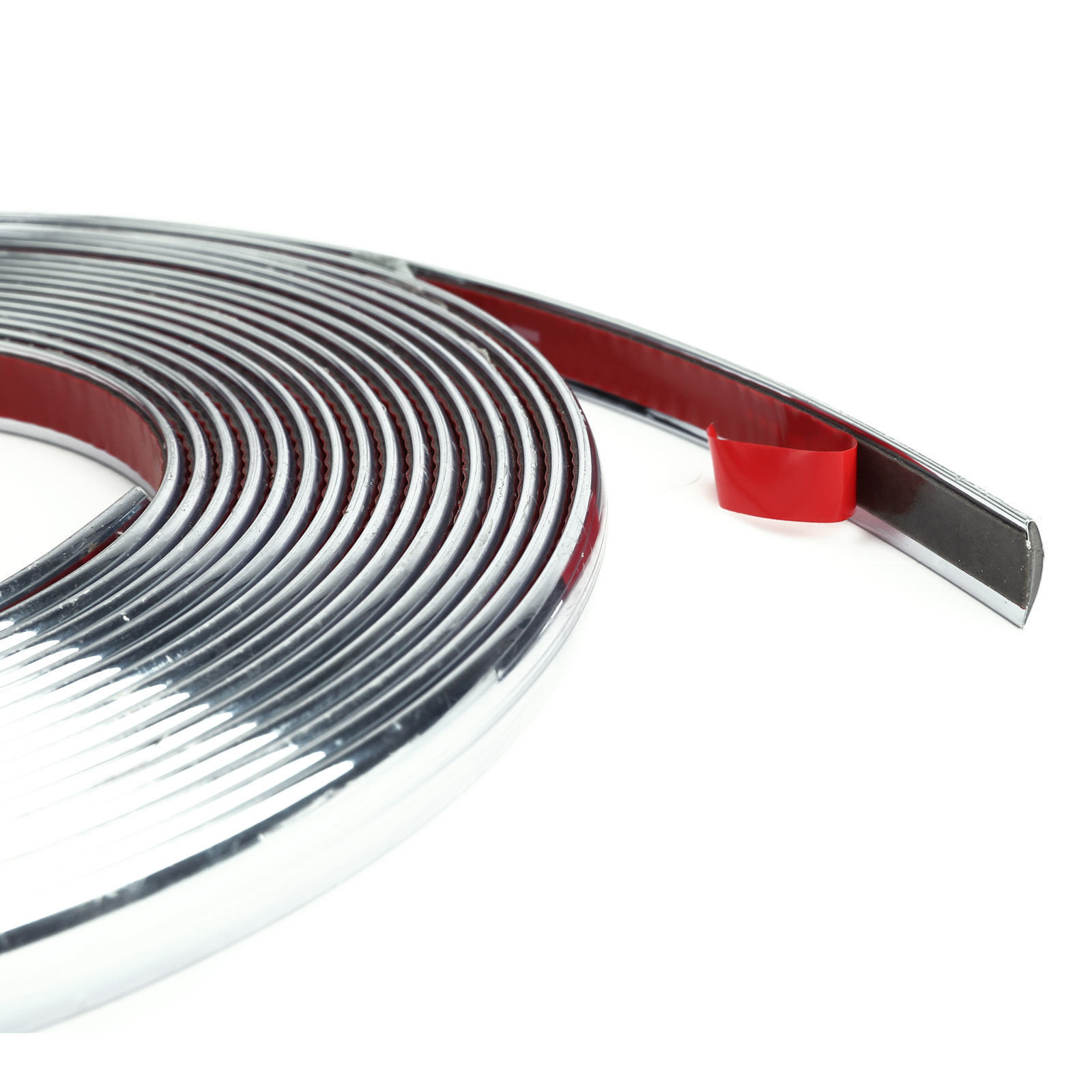 Striscia Cromata Adesiva Nastro Adesivo Profilo Auto Decorazione 15mt 15mm hsb