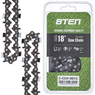 Full Chisel Chainsaw Chain 18 Inch .050 3/8 66DL for Echo Stihl Poulan