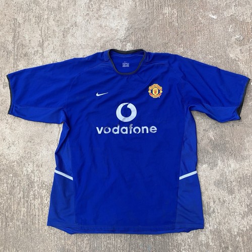 Manchester united 2002〜03 記念tシャツ 2002-03 Manchester United Third Shirt - 5/10 - (L.Boys)