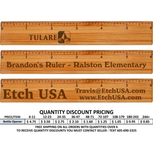 Personalized Bamboo Ruler Custom Business Promotional First Day School Gifts