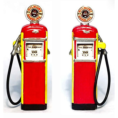 GAS PUMP WITH GLOBE (2) O On30 Model Railroad Unptd Resin Structure Kit FR1945