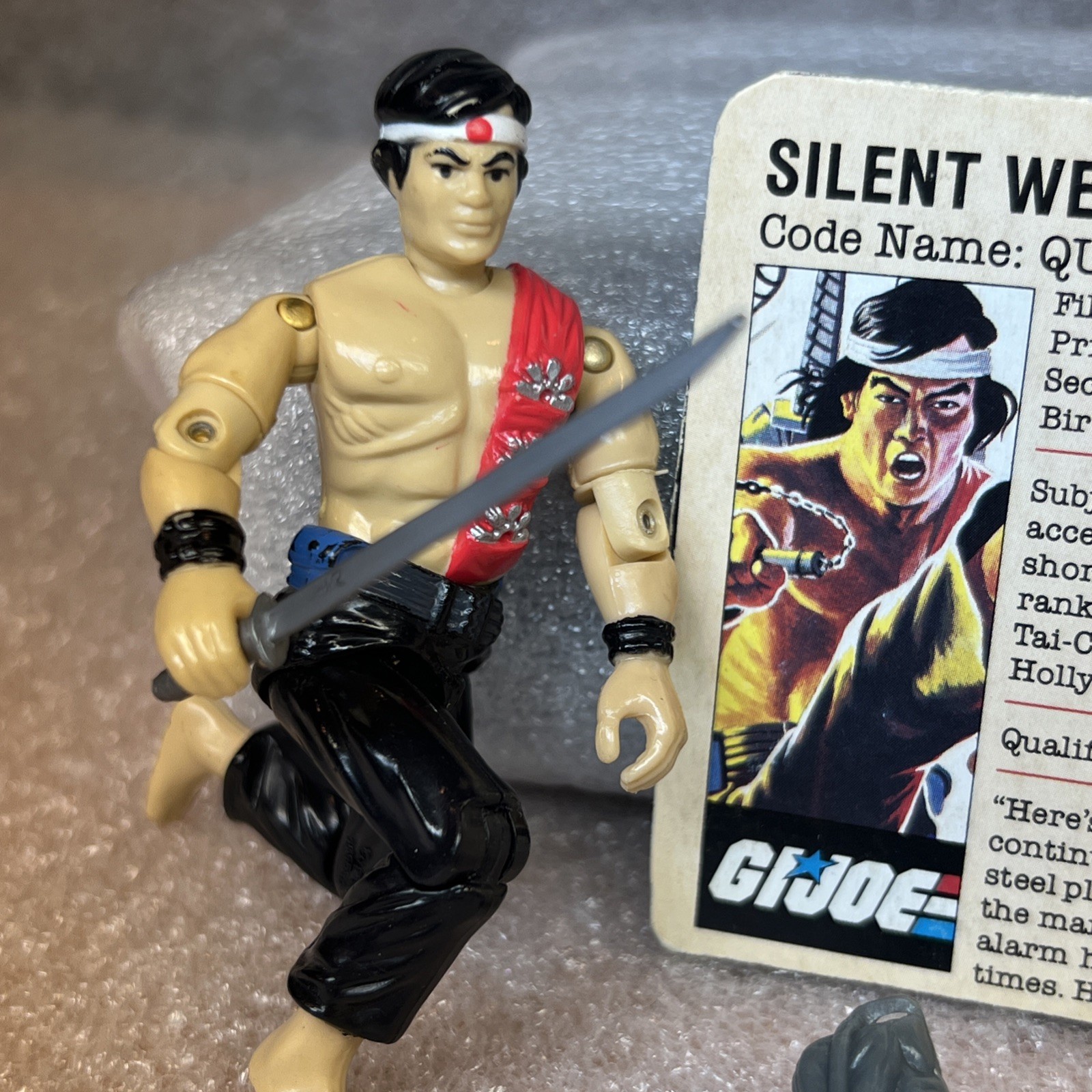 VINTAGE HASBRO 1985 G.I JOE ACTION FIGURE QUICK KICK 