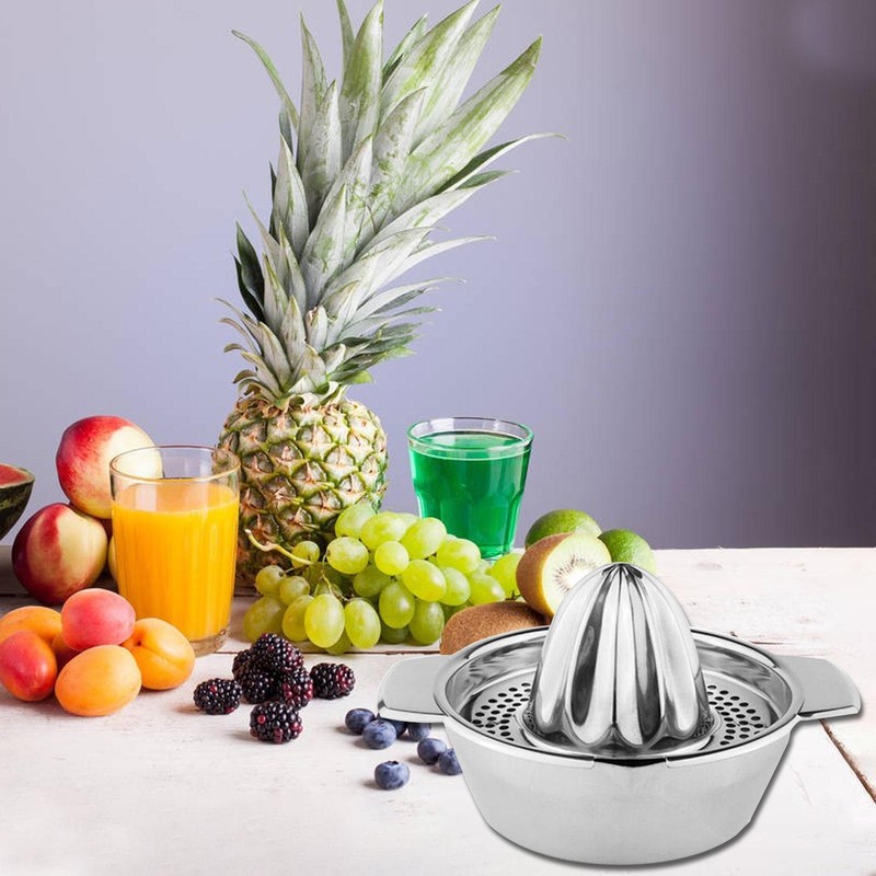 Hand Juicer Stainless Steel Grapefruit Press Hand Manual Juicer with Bowl Tools