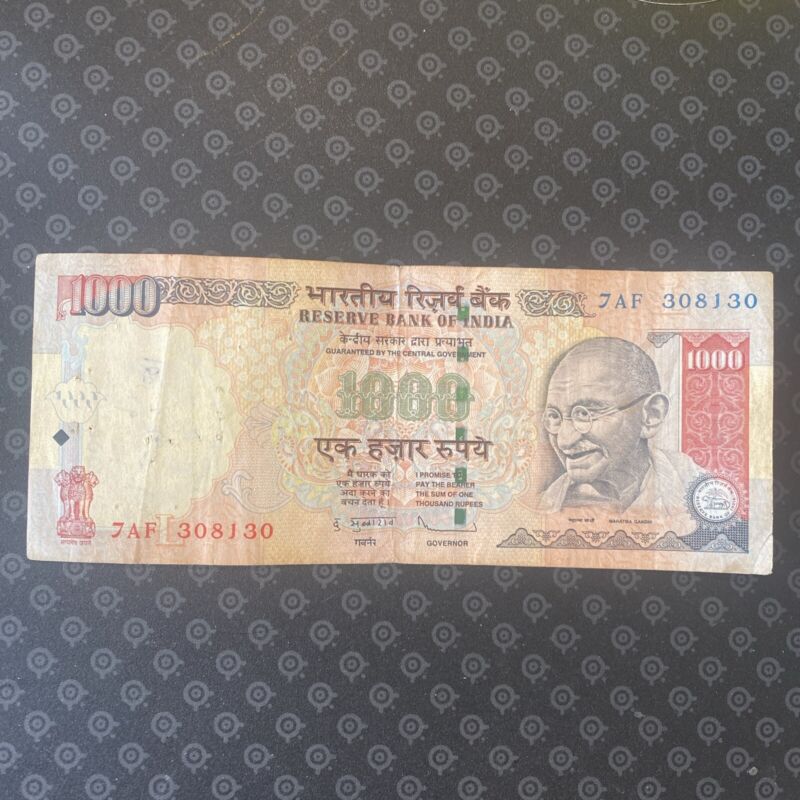India -1000  Rupees-2009