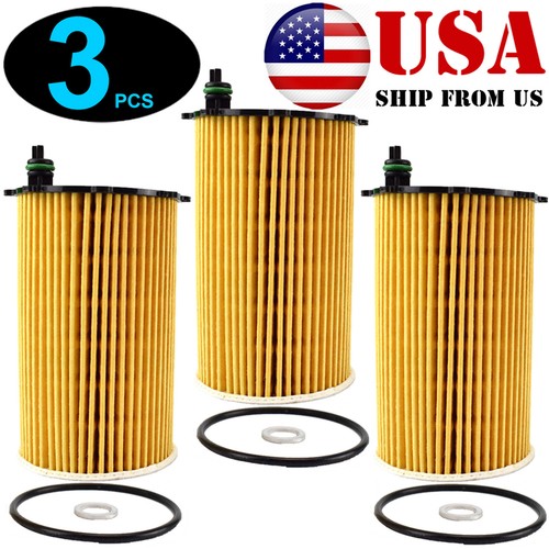 3PCS Oil Filter For Hyundai Santa Fe Kia Sorento Sedona 3.5L 3470CC V6 Engine US