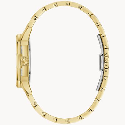 Pre-owned Bulova Gold Womens Analogue Watch Octava 98l302