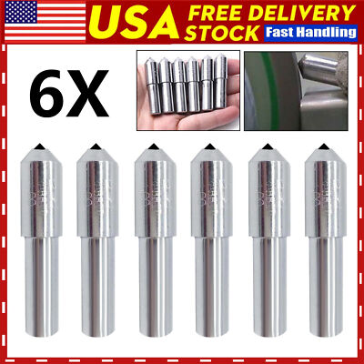 6pc Grinding Disc Wheel Diamond Single Point Natural Dresser Pen Dressing Tool