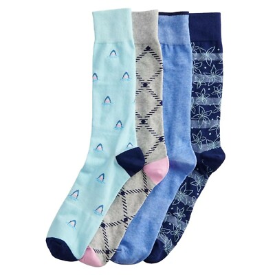 Croft & Barrow Men's The Opticool Crew Socks Shoe Size 7-12