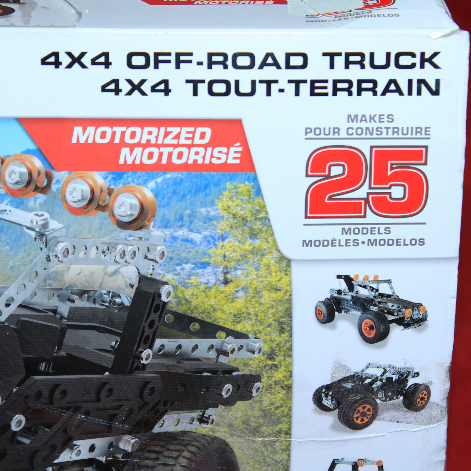 Meccano Maker System 4x4 Off Road Truck Terrain Jeep Real Metal 25 Models 16212