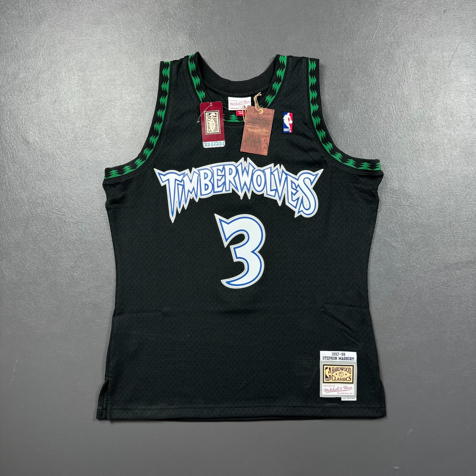 100% Authentic Stephon Marbury Mitchell Ness 97 98