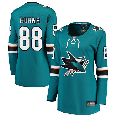 Fanatics Women's L San Jose Sharks Brent Burns Breakaway Jersey MSRP $150
