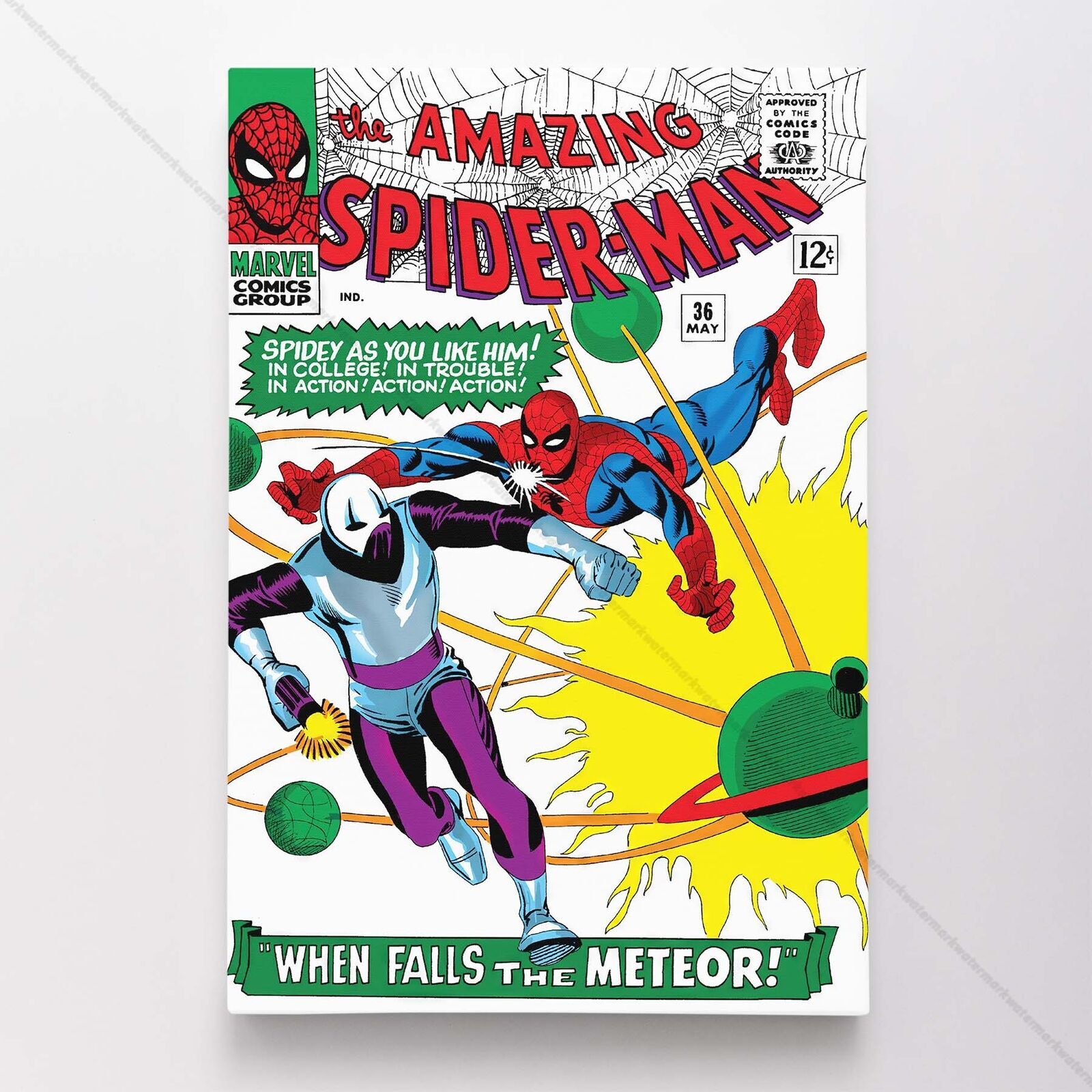 The Amazing Spider-Man #36 Poster Canvas Spiderman Marvel Comic Book Print