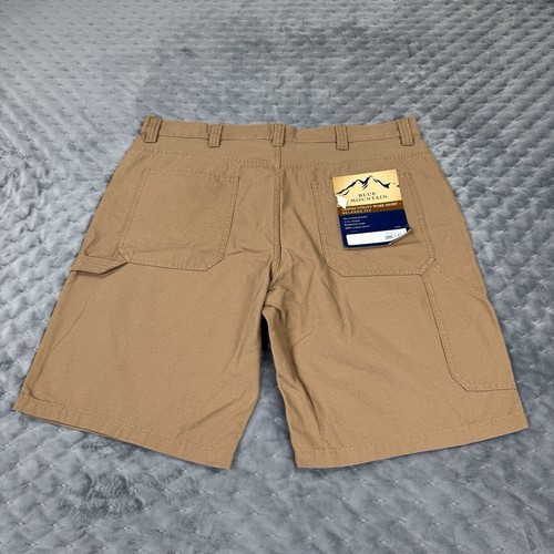 Blue Mountain Shorts Mens 38 Cargo Canvas Utility Relaxed Blue Mountain Shorts Mens 38 Cargo Canvas Utility Relaxed