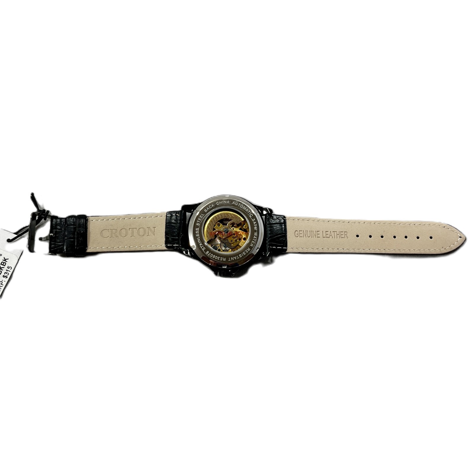 Pre-owned Croton Men's Watch Reliance Automatic Timepiece White And Gold