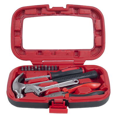 Home Improvement Tool Kit – 15-Piece Tool Set with Hammer, Wrench
