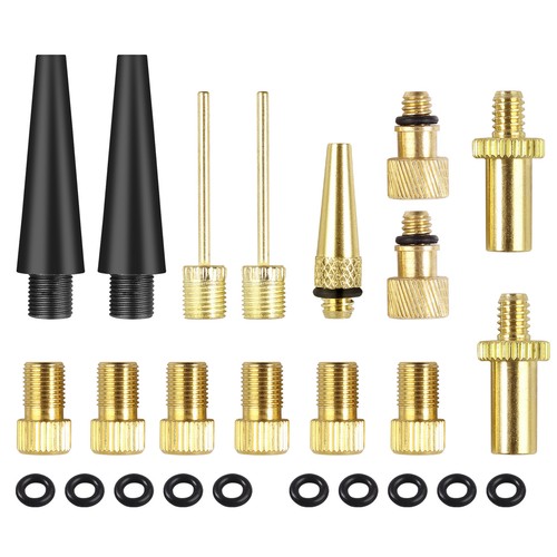 2 X Rouge Adaptateur PRESTA TO SCHRADER BICYCLE VALVE CONVERTER BIKE PUMP CONNECTOR