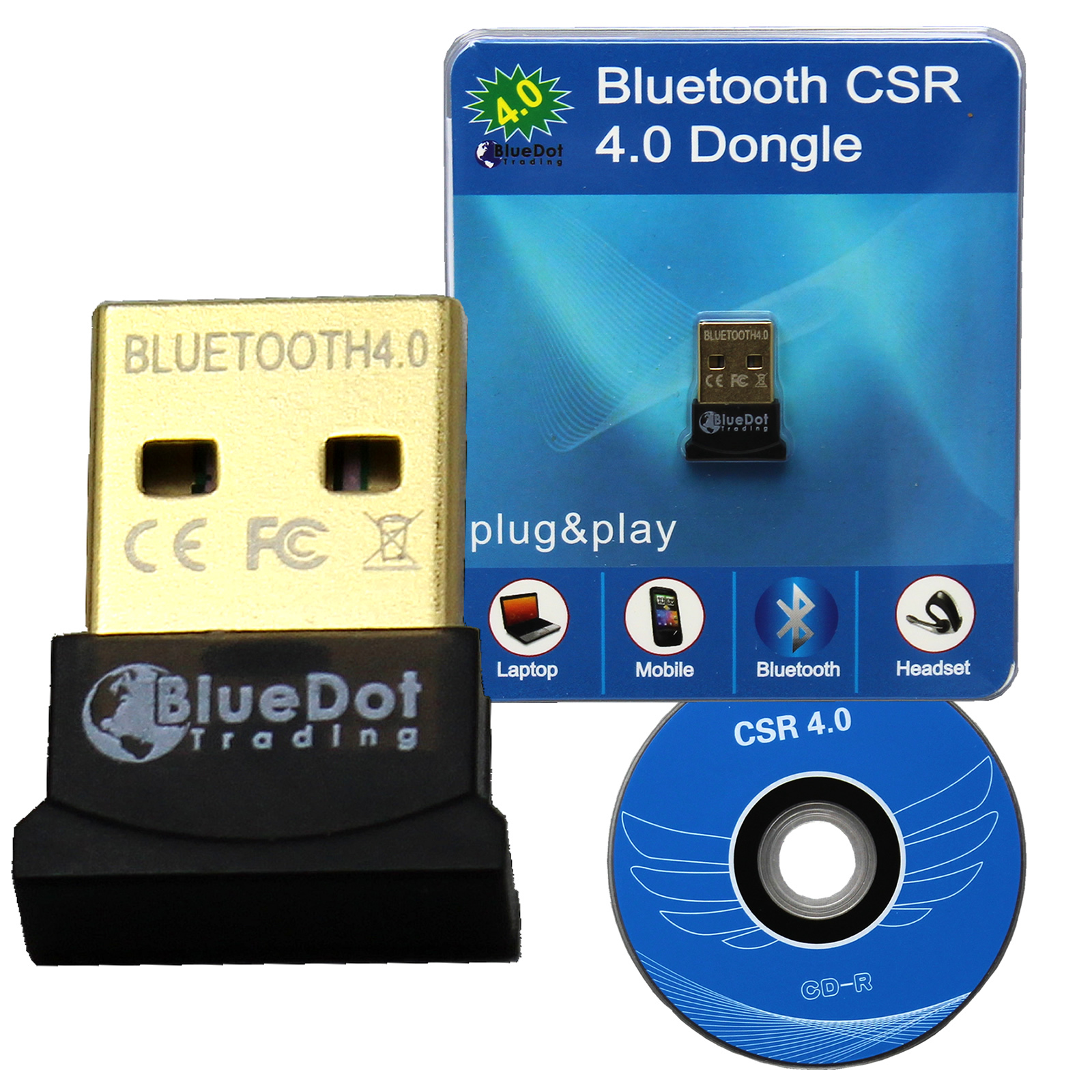 New USB 4.0 Dongle CSR 4.0 Wireless Bluetooth Network Laptop Dual Mode
