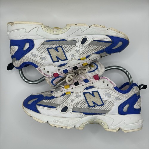 New Balance 827 Trainers UK5 White Cobalt Blue Rare as worn