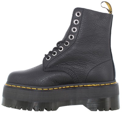 Pre-owned Dr. Martens A23us Women's Amphibian With Platform 26925001 1460 Pascal Max Pisa In Black