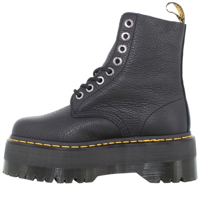 Pre-owned Dr. Martens' Dr. Martens A23us Women's Amphibian With Platform 26925001 1460 Pascal Max Pisa In Black