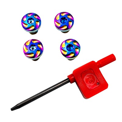 Multicolor CNC Stainless Steel Screws Bolts T8 Torx Key for 1911 Grips Model D