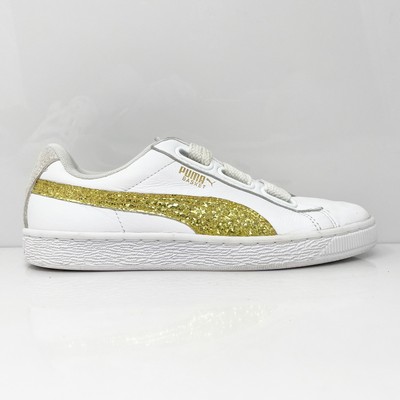 

Puma Womens Basket Heart 364078 01 Белая повседневная обувь Кроссовки Размер 7.5, Белый, Basket Heart