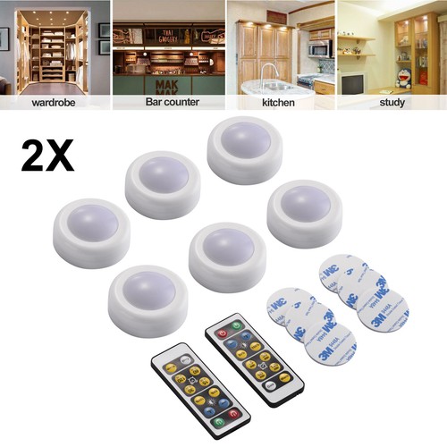 6 LED Kabinett Licht Batterie Wandschrank Nachtlicht