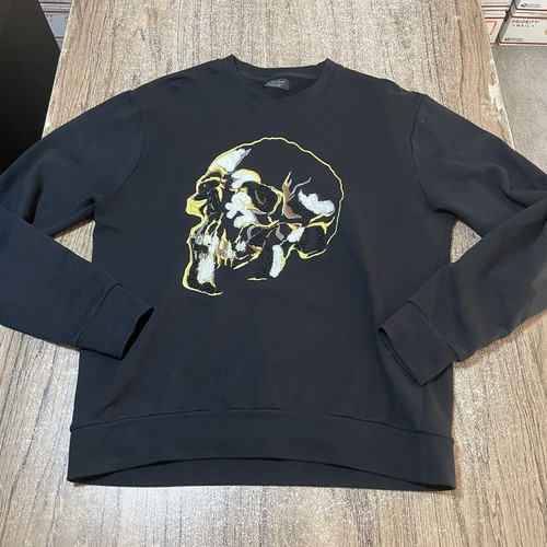 saruru Zara Man Men's Premium Skull Crewneck Sweater Size L #19784