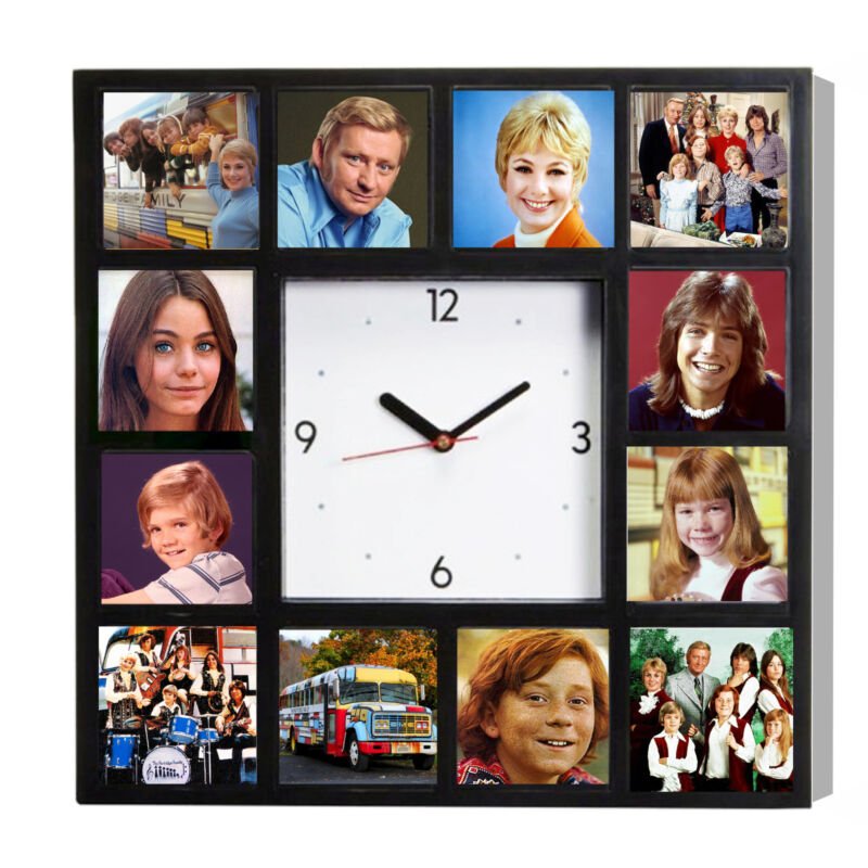 The Partridge Family Danny Keith Lori Shirley Reuben Bus Clock with 12 pictures