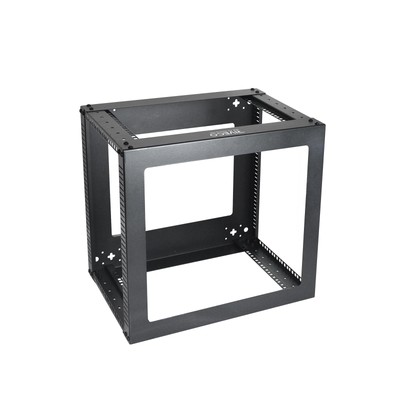 RIVECO 6U Vertical Mount Wall Rack 19” 4 Post Open Frame Network Rack for 