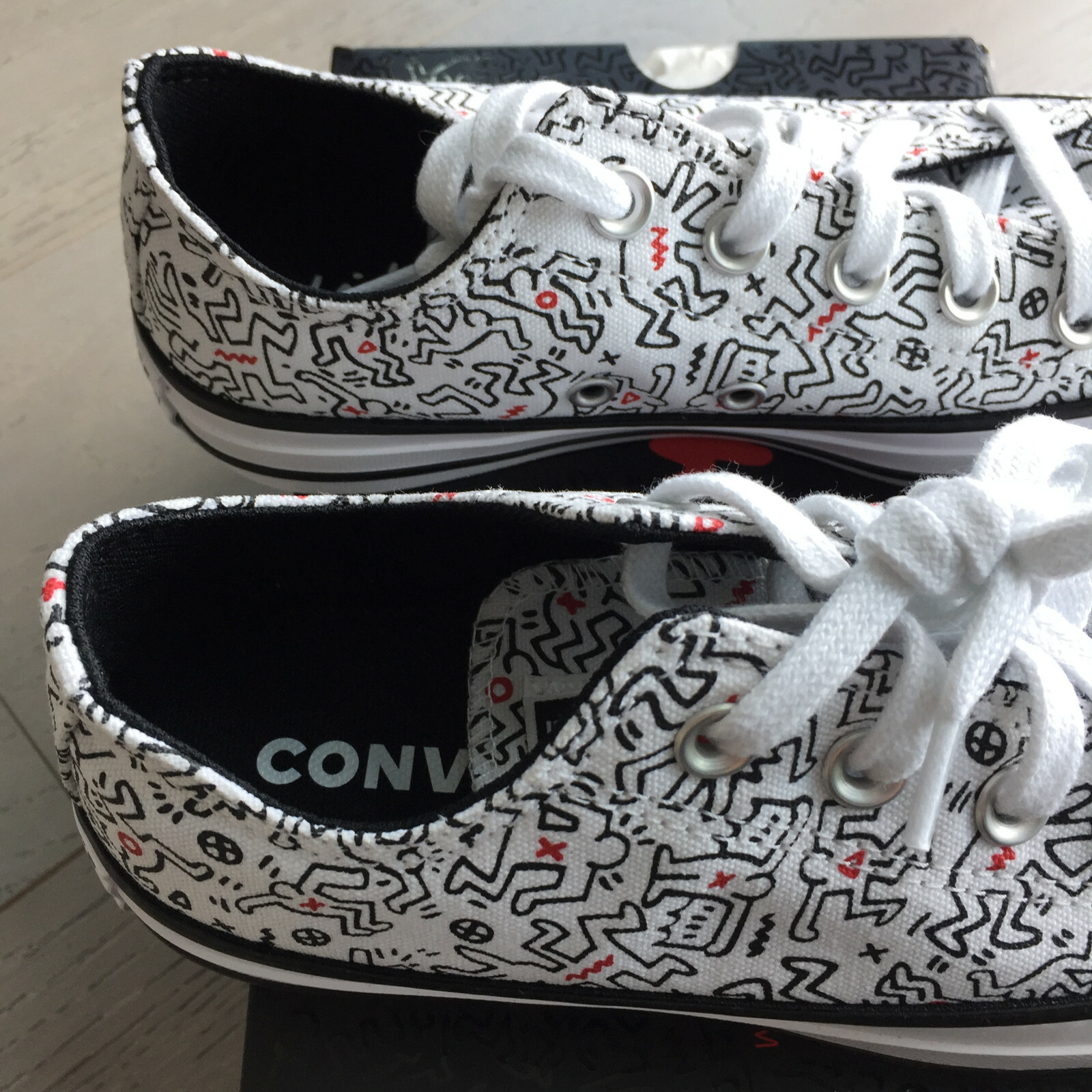 Keith Haring - Converse All-Star Shoes - AUS 3/UK 3 - Boxed