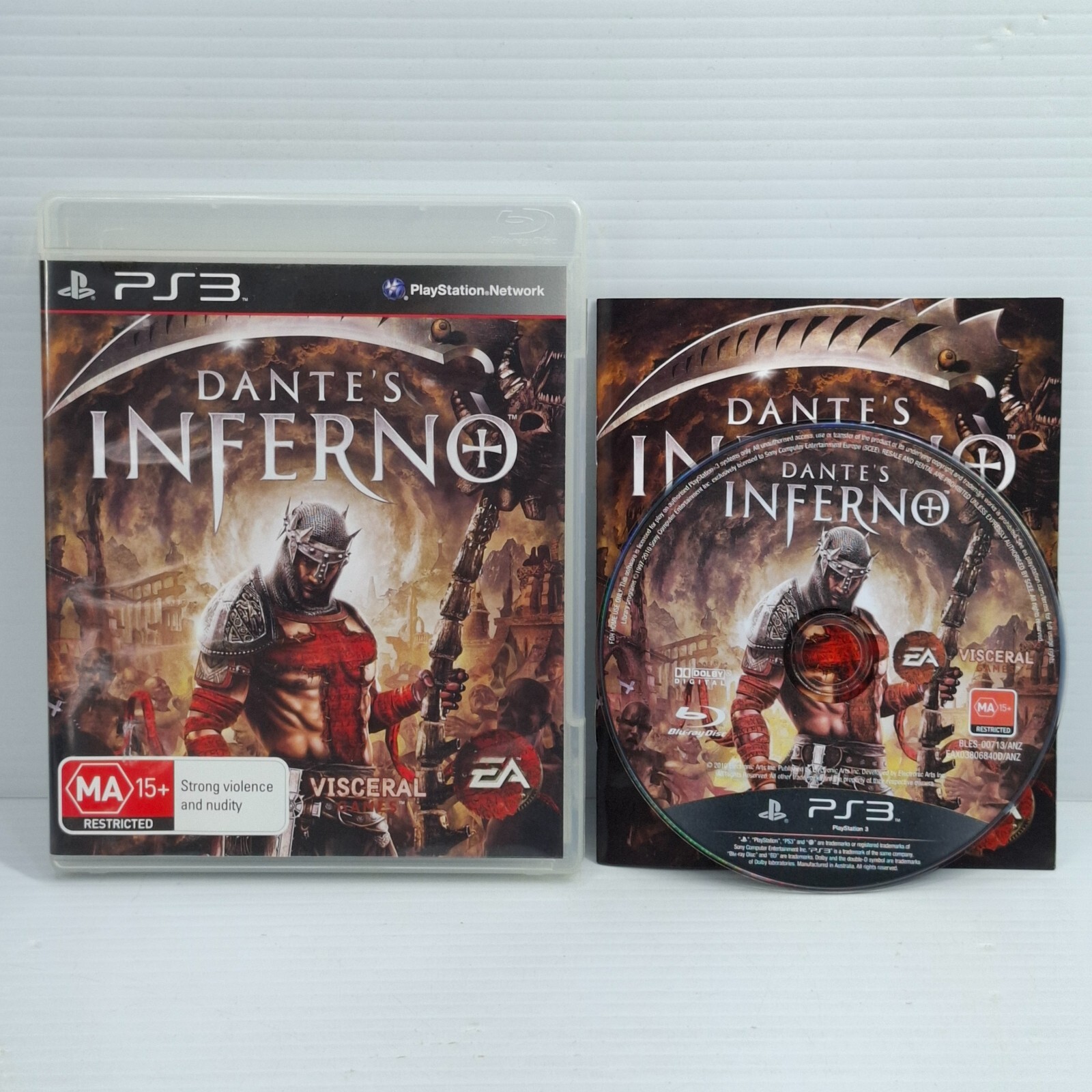 Dante's Inferno Playstation 3 Complete with Manual In Very