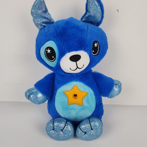 Star Belly Dream Lites Puppy Night Light Bed Time Plush Blue Cuddly Puppy