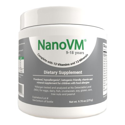 NanoVM 9 - 18 Years Pediatric Oral Supplement Unflavored 275 Gram Jar