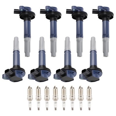 8 Ignition Coil & Iridium Spark Plugs For Ford F-150 Mustang V8 5.0L 11-16 UF622