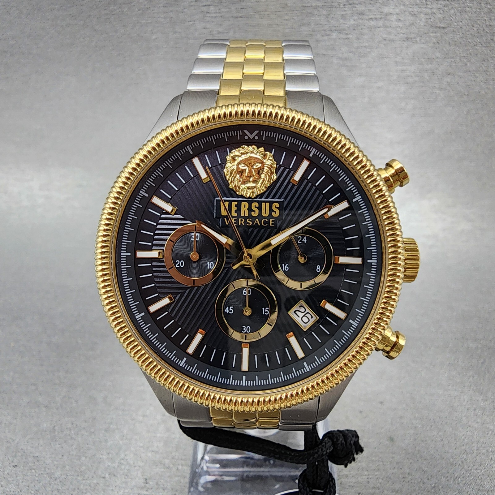 Versace Versus Colonne Chronograph Watch Men 45mm Blue Dial
