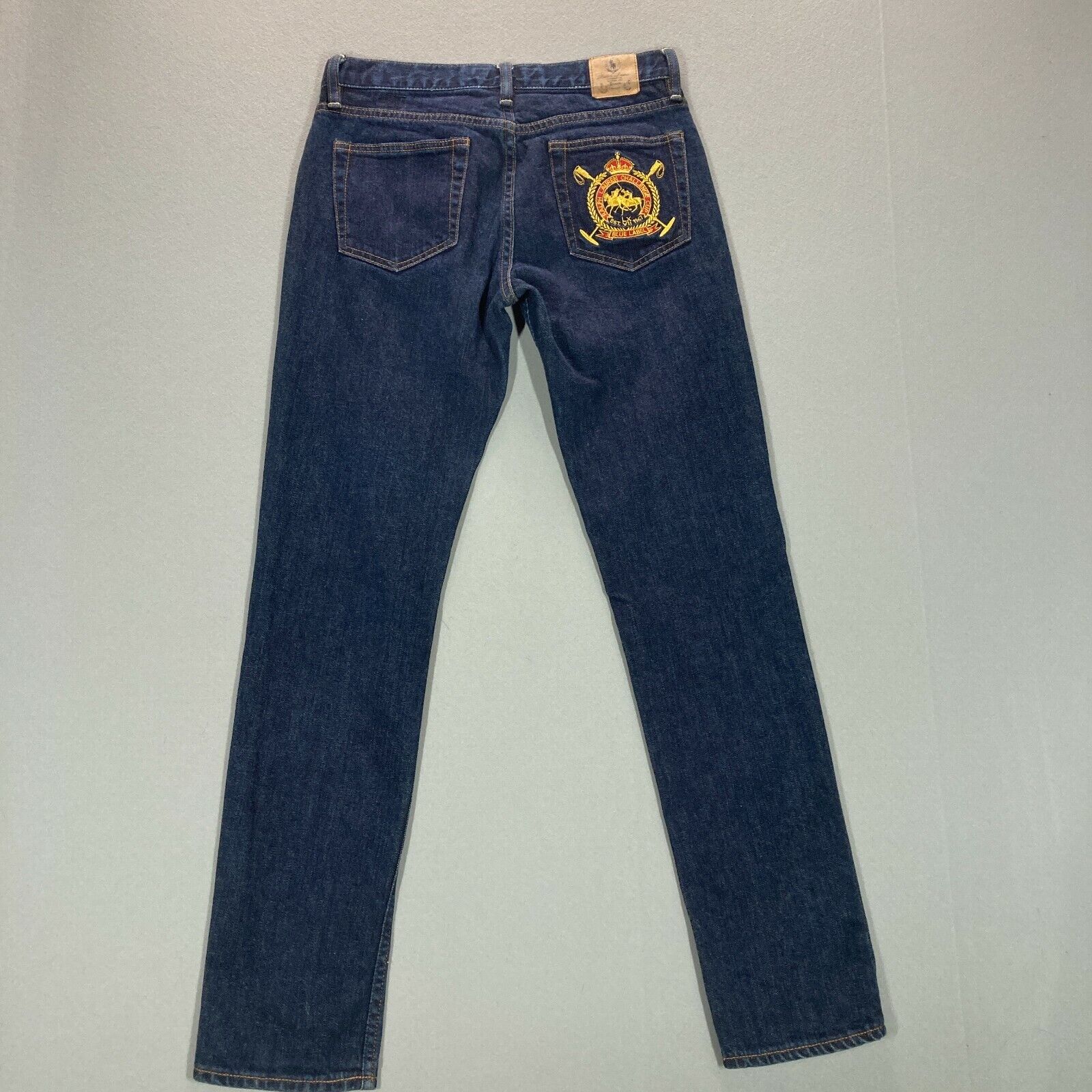 Polo Ralph Lauren パッチ付きライトブルーデニム 30/32 Polo Ralph Lauren Patchwork Tompkins Skinny Womens 30