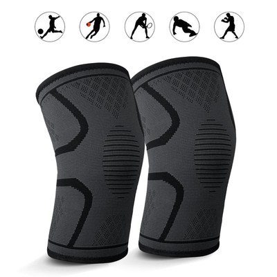 Pain Relief Compression Knee Sleeve Brace/Running/Arthritis/Joint Support/Tennis
