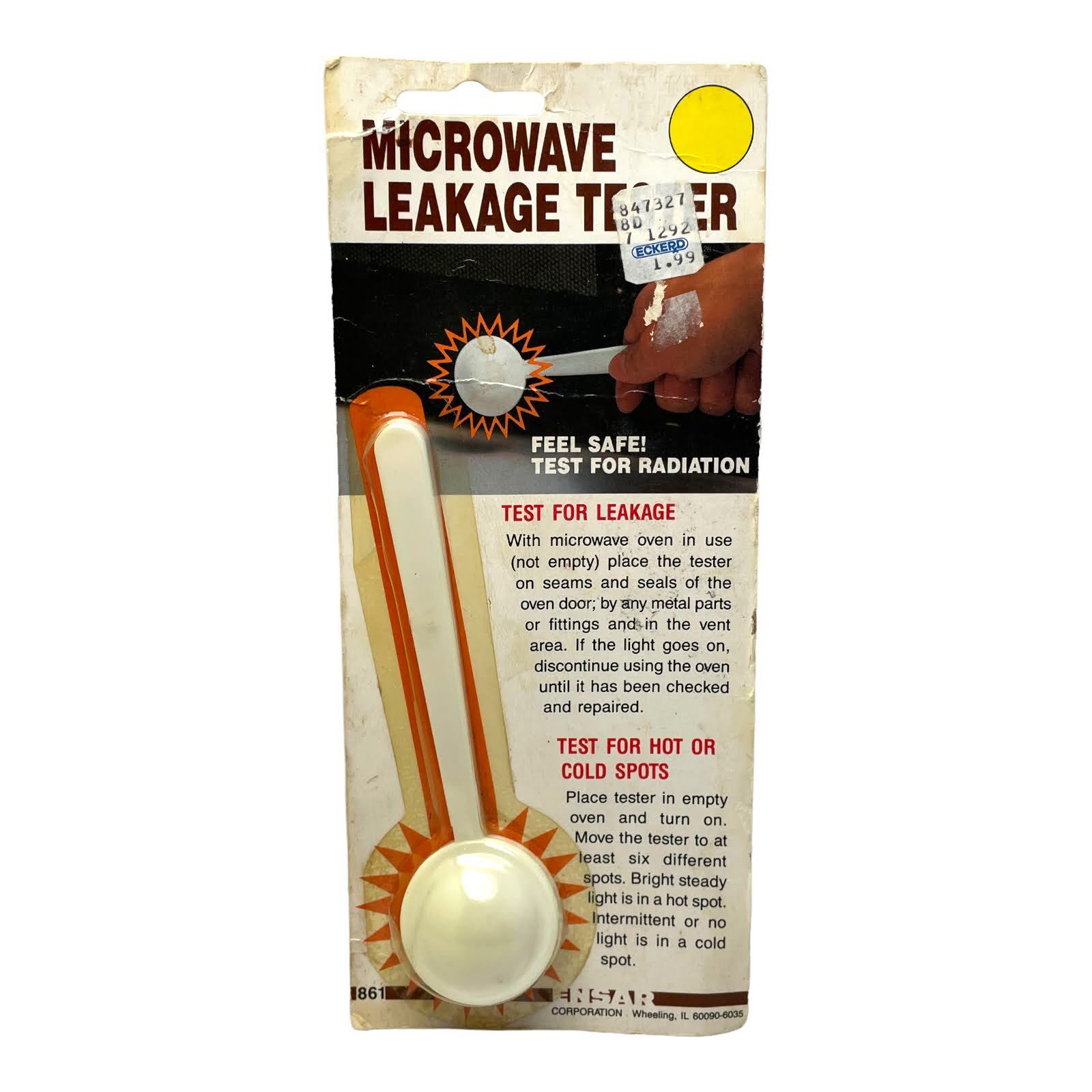 [Vintage] MICROWAVE LEAKAGE TESTER - Test for Radiation! - Ensar Corp.