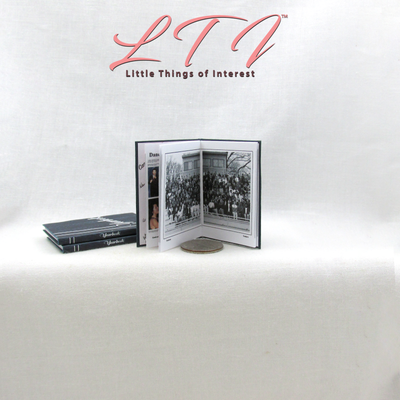 1:6 Scale HIGH SCHOOL YEARBOOK Playscale Miniature Illustrated Book