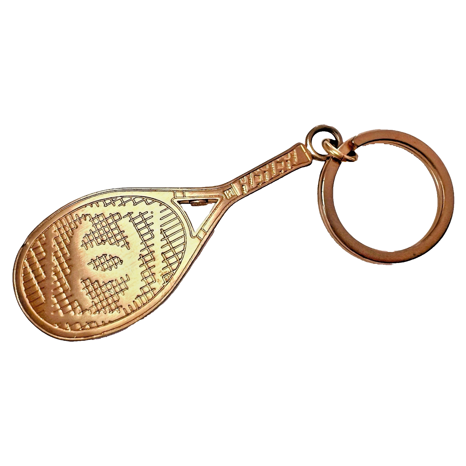 Chanel Coco Mark Tennis Racket Gold Color Bag Charm Key Ring