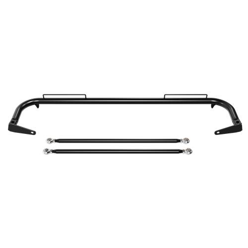 49" Black Universal Stainless Steel Racing Safety Seat Belt Roll Harness Bar Rod